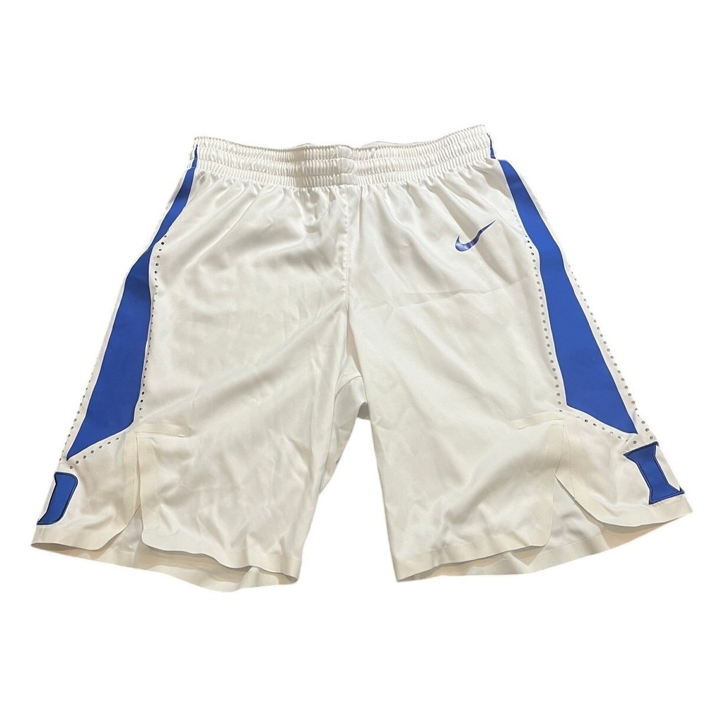 Nike Basketball Shorts Mens 34 White Duke Blue Devils Team Issued 2016-2017